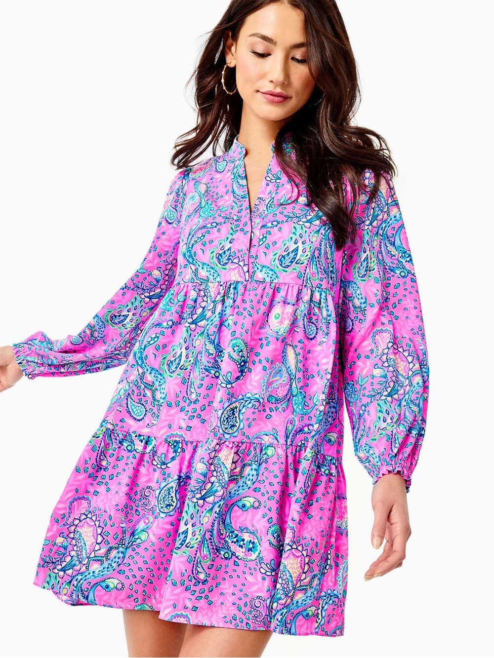 Lilly Pulitzer Winona Stretch Dress Pink Size Large NWT